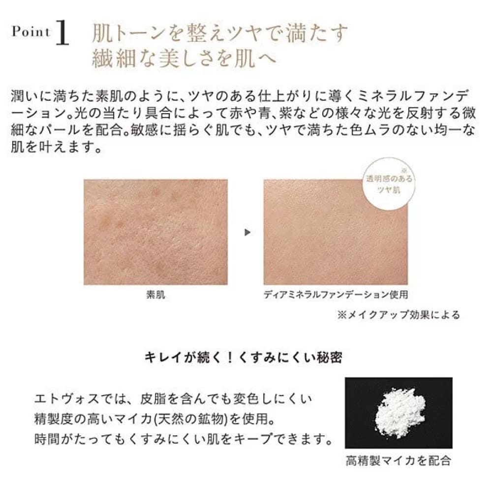 ETVOS Dear Mineral Foundation  SPF25 PA++, $90以上, etvos, Foundation, Mineral Foundation