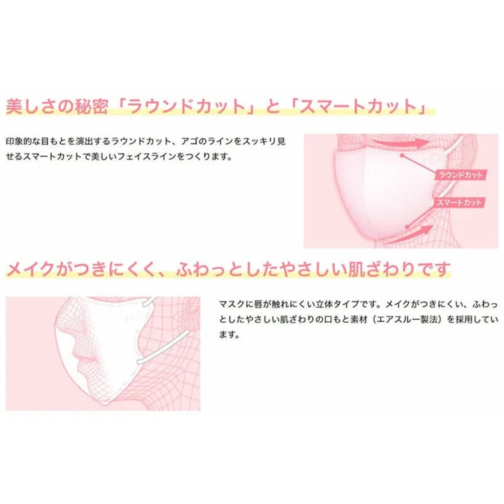 Hakugen Be-style 3D Face Mask 5 pcs, Face Mask, 白元牌