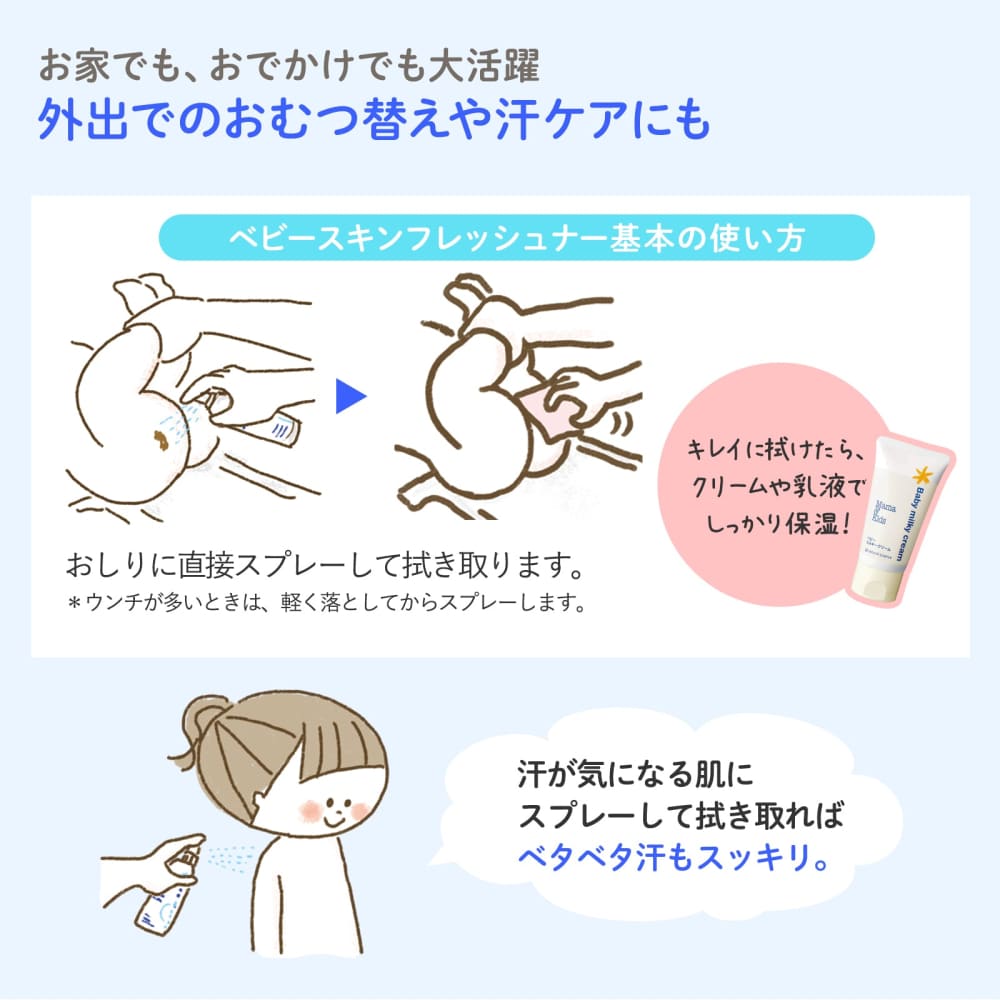 Mama & Kids Baby Skin Freshener180mL (Full Body Cleansing