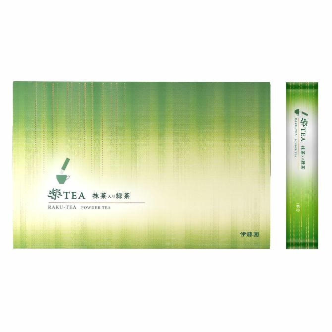 Itoen RakuTEA Matcha-Infused Green Tea Sticks (1g × 25 Sachets)