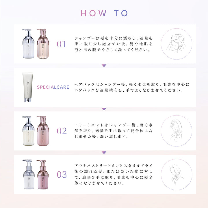 ReFa Milk Protein PINK LINE Shampoo / Treatment 500mL / 500g