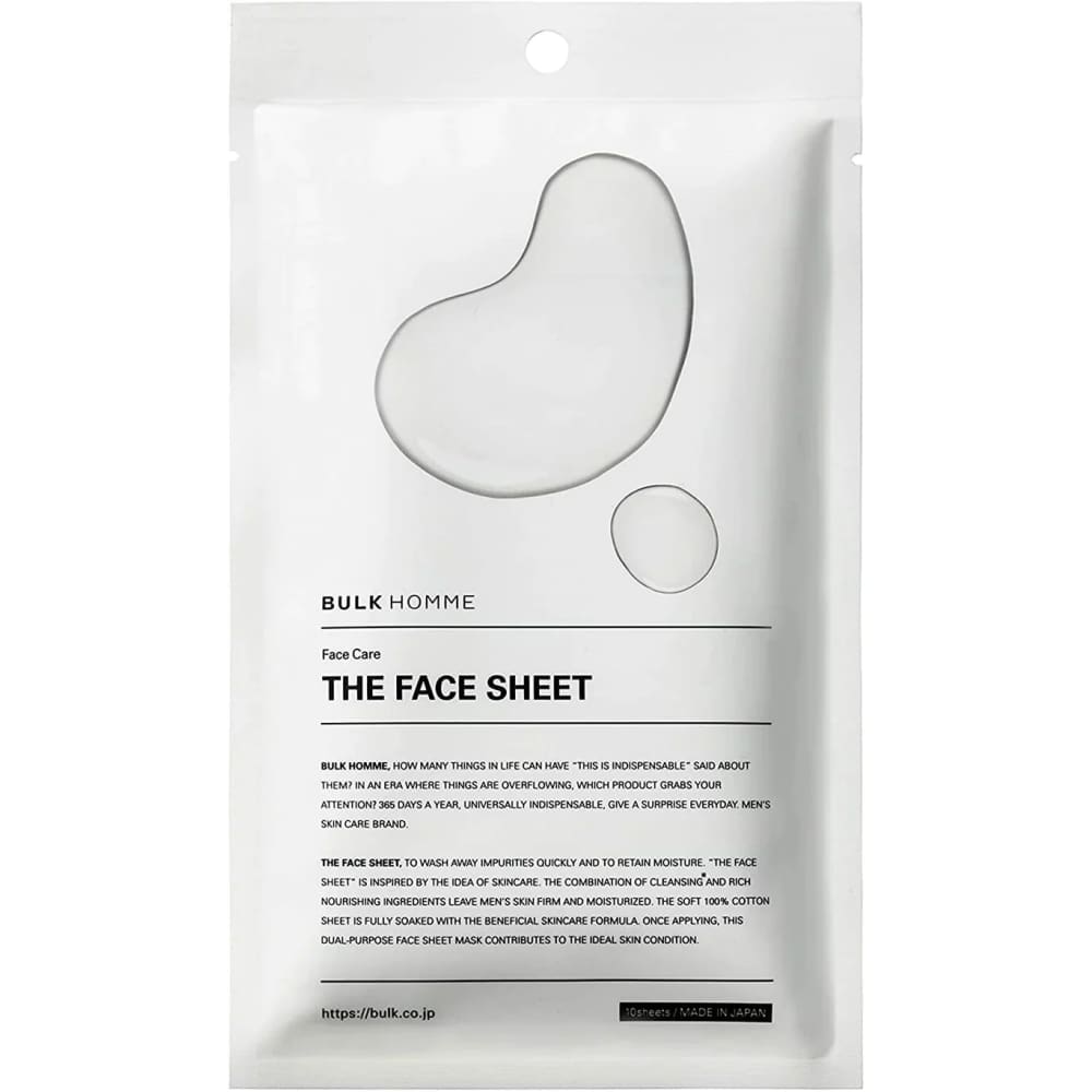BULK HOMME Face Sheet 一包1張, $90以上, bulk homme, Moisturiser, Skin Care For Men