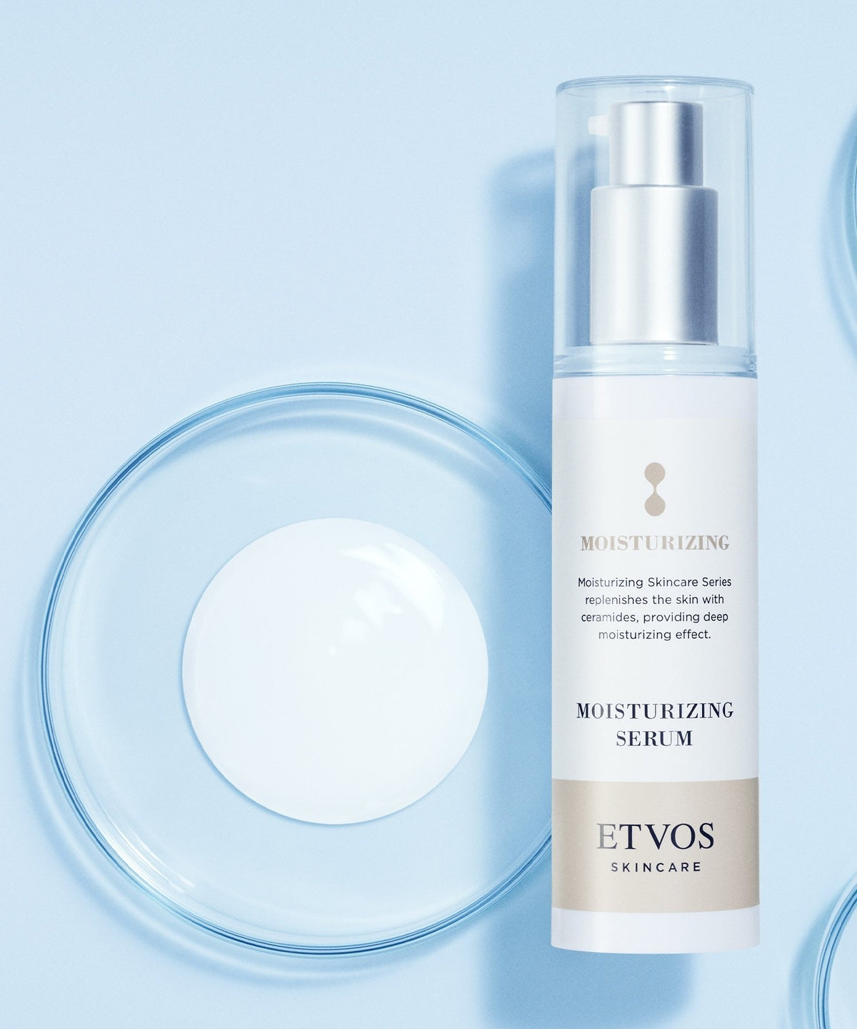 ETVOS Moisturizing Serum — product and texture