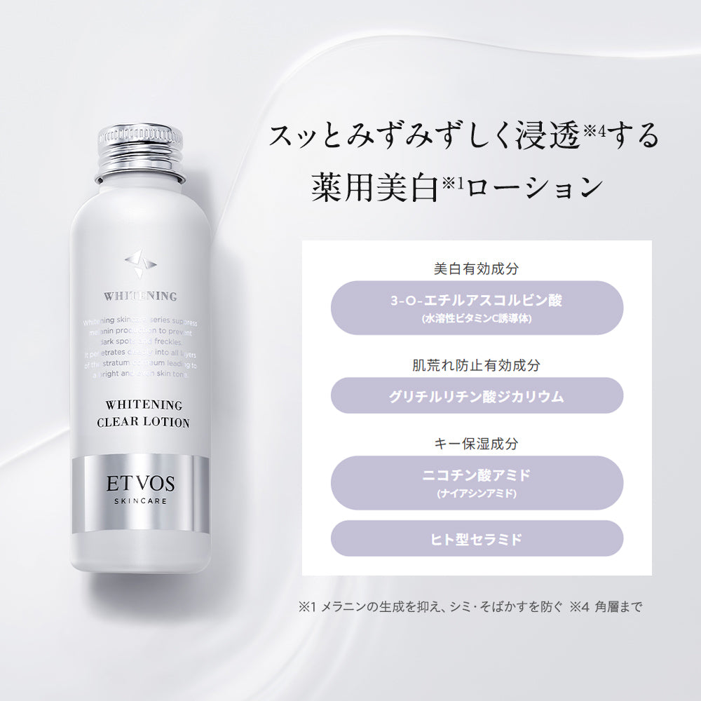 ETVOS Medicated Whitening Clear Lotion 120mL