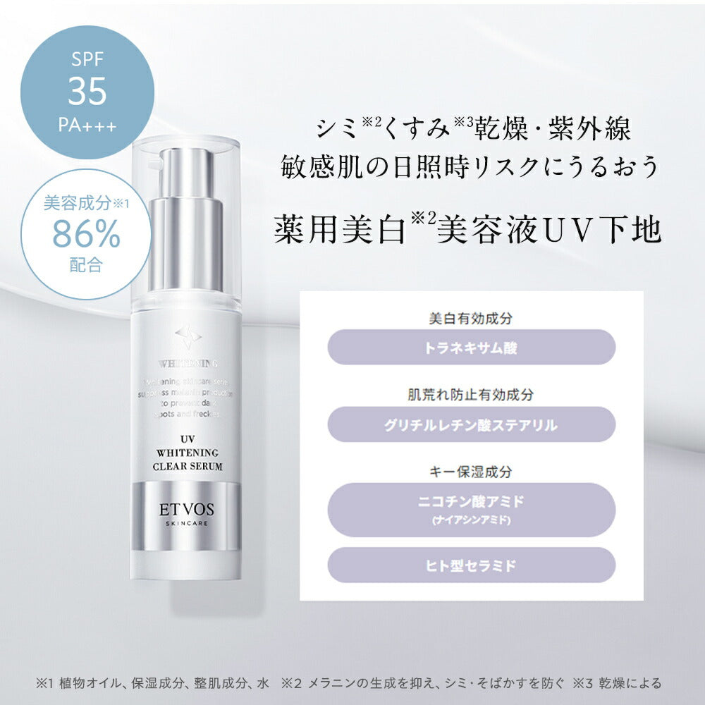 ETVOS Medicated UV Whitening Clear Serum SPF35 PA+++ 50mL