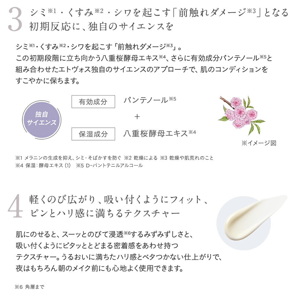 ETVOS Medicated Wrinkle Whitening Clear Cream 30g