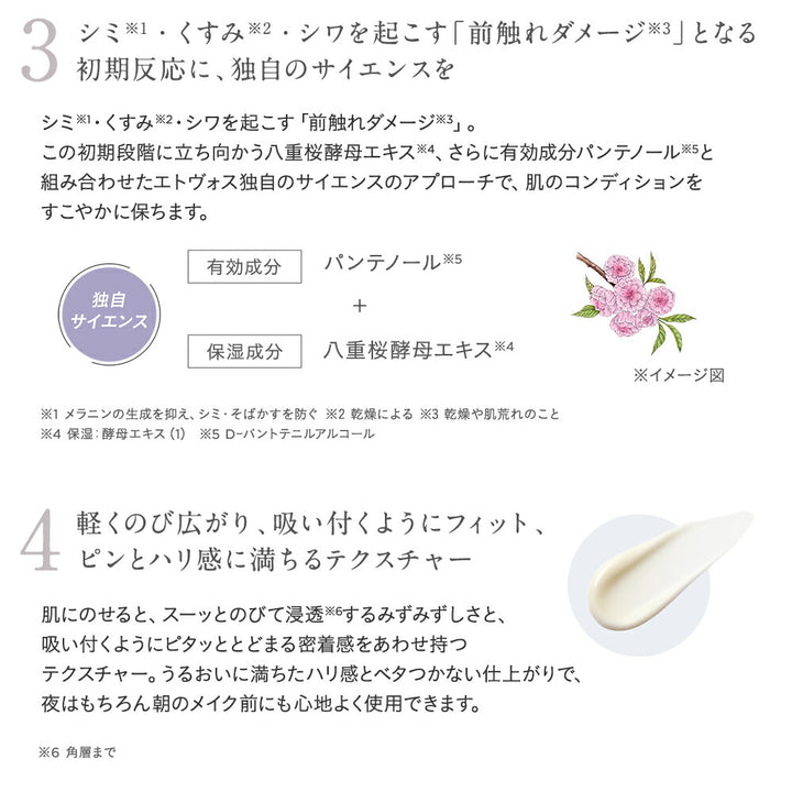 ETVOS Medicated Wrinkle Whitening Clear Cream 30g