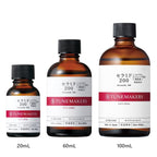 自建尺寸對照 20/60/100mL（官方原圖按樽蓋闊度合成）
