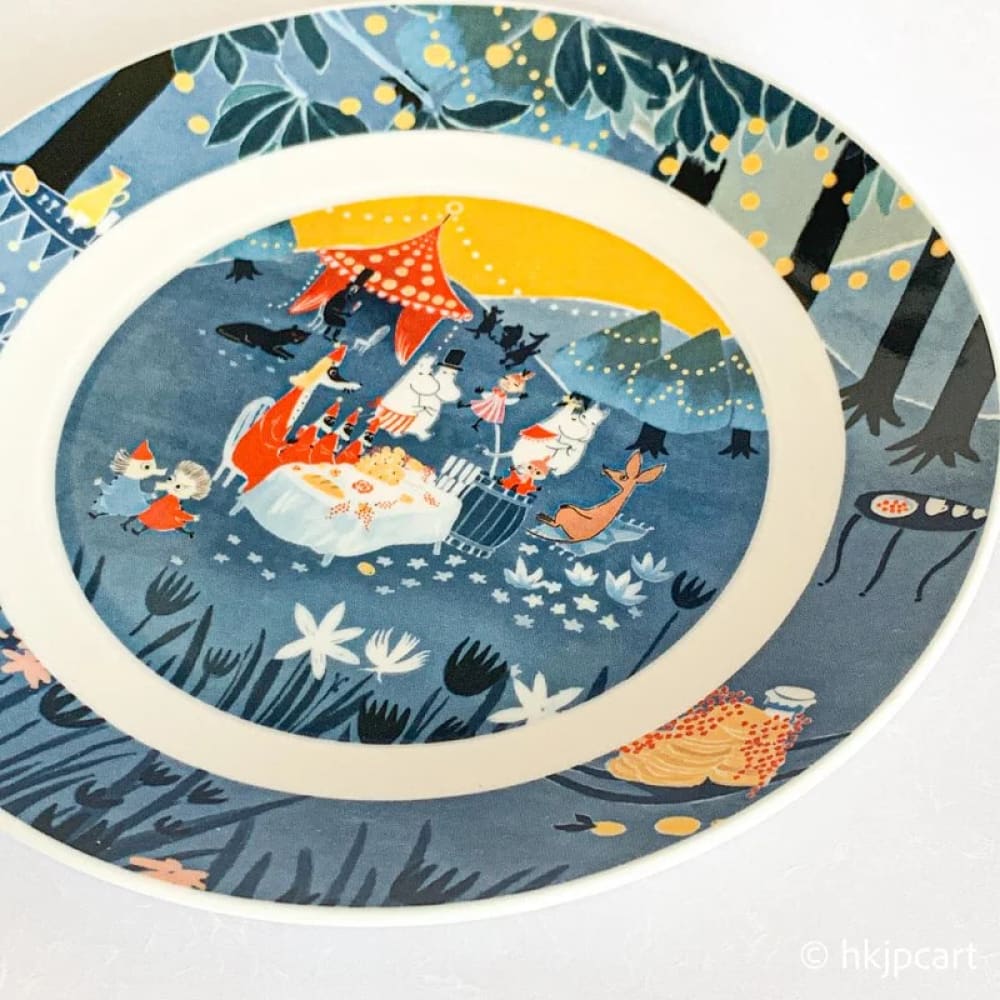 Moomin Plate Blue, $90以上, Dish, Japanese Groceries