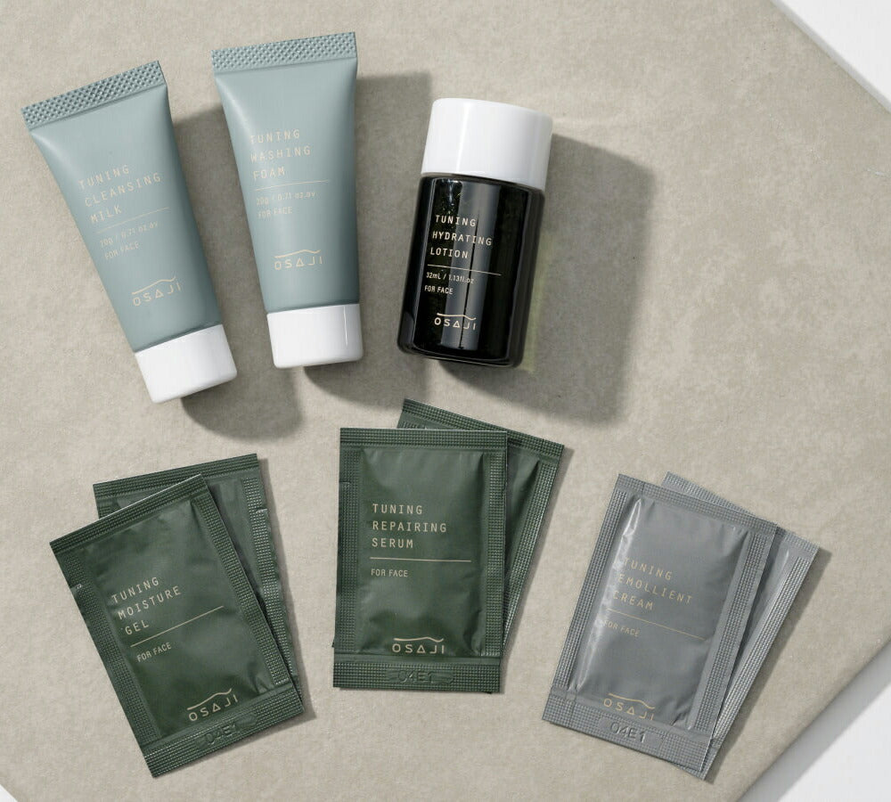 OSAJI TUNING Skincare Trial Set Aromatic Woody Scent