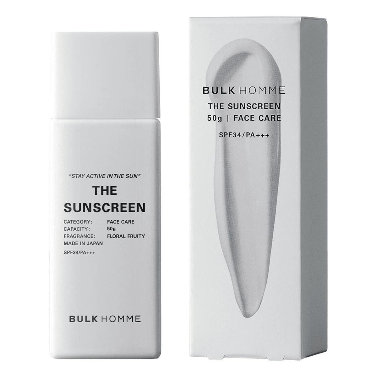 BULK HOMME The Sunscreen 50g SPF34 PA+++