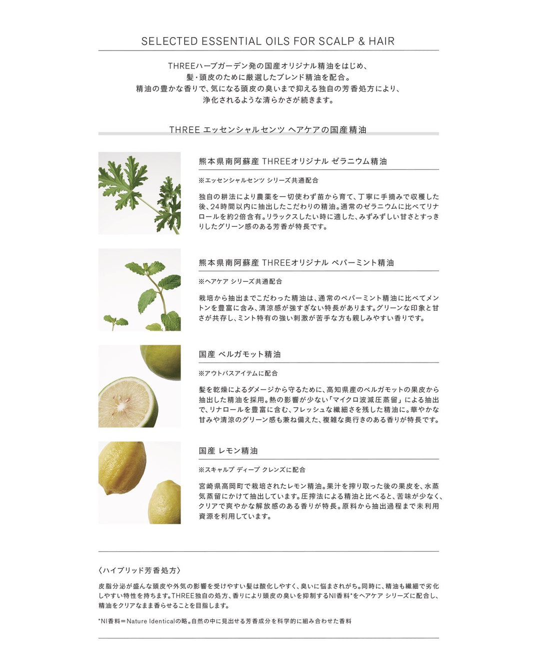 THREE Essential Scents Treatment Hair Oil 30mL