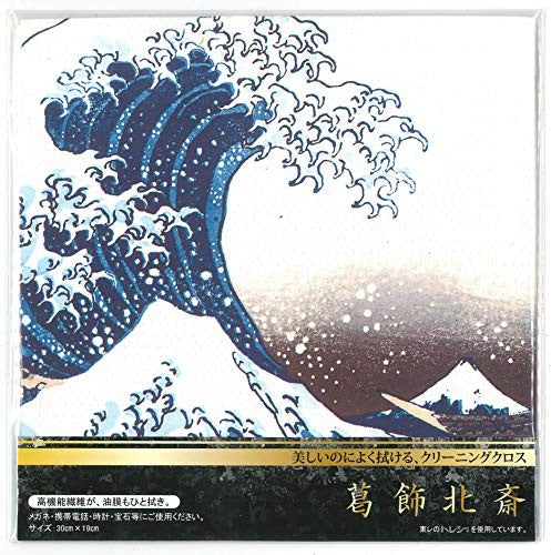 TORAYSEE Katsushika Hokusai Ukiyo-e Microfiber Cleaning Cloth 30×19cm