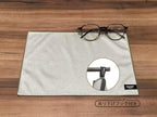 TORAYSEE Premium Microfiber Eyeglass Cleaning Cloth 28×19cm Grey