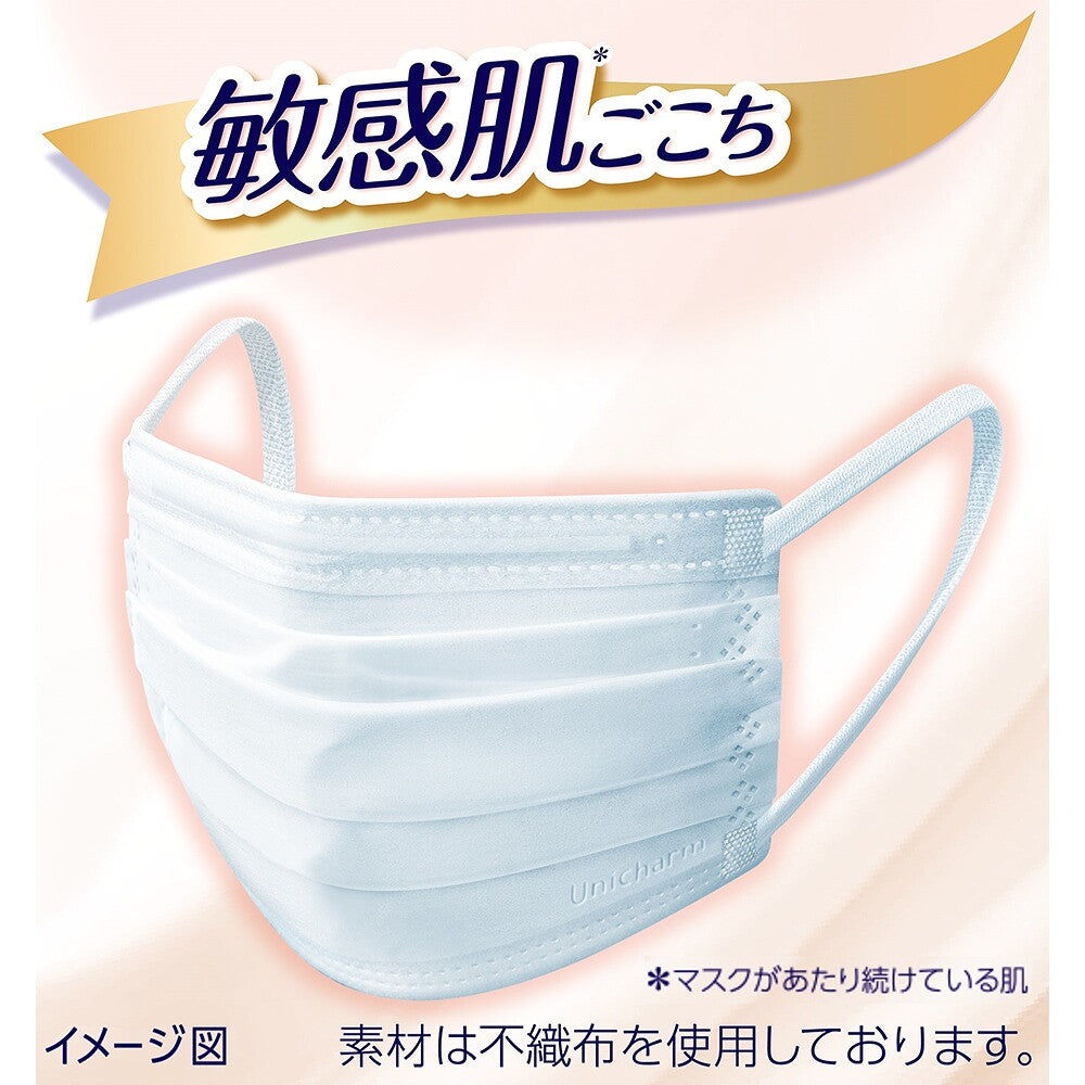 Unicharm Super Comfortable Sensitive Skin Mask – 3 Bags × 6 Masks (18 Masks)