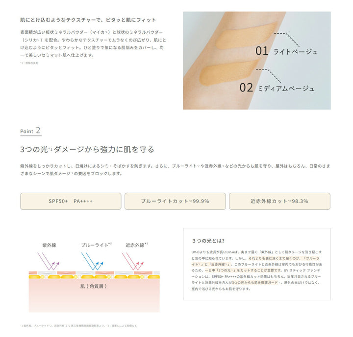 naturaglace UV Stick Foundation 12g